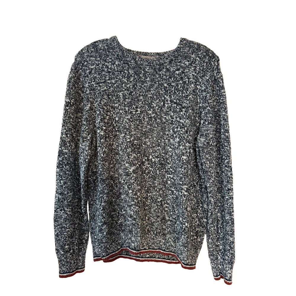 LL Bean Black & White Marled Sweater Unisex Size M/L